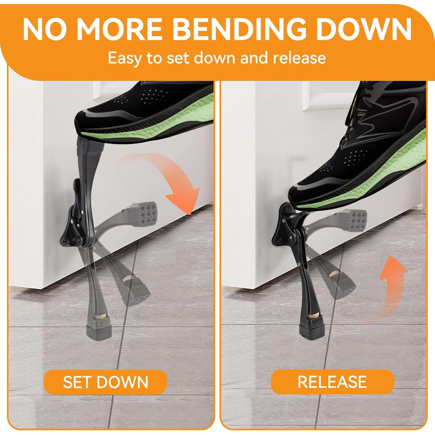 Tope de puerta KXIPB ajustable 2 unidades 12.7 cm negro aluminio