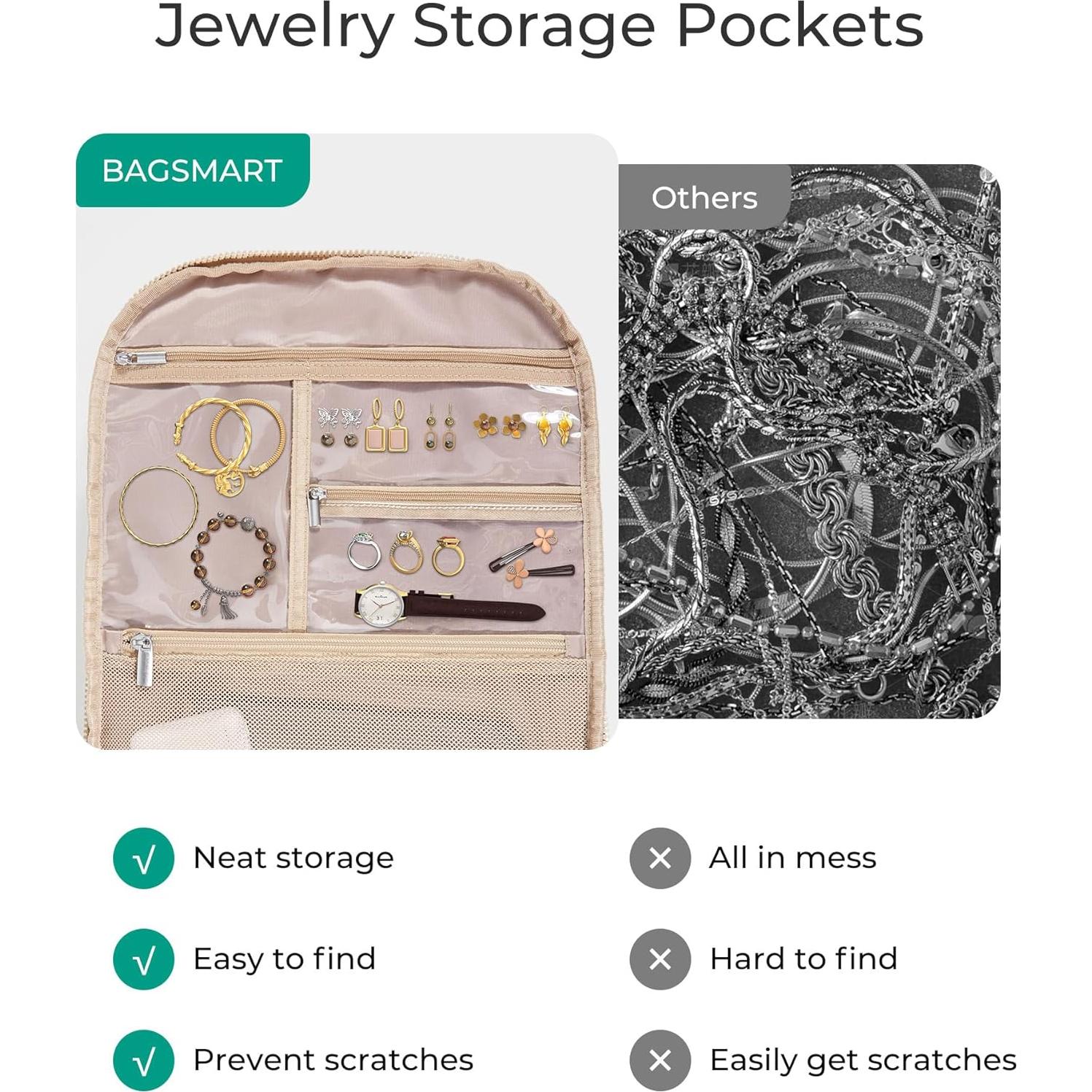 Mochila de Viaje BAGSMART 30L para Mujeres Resistente al Agua