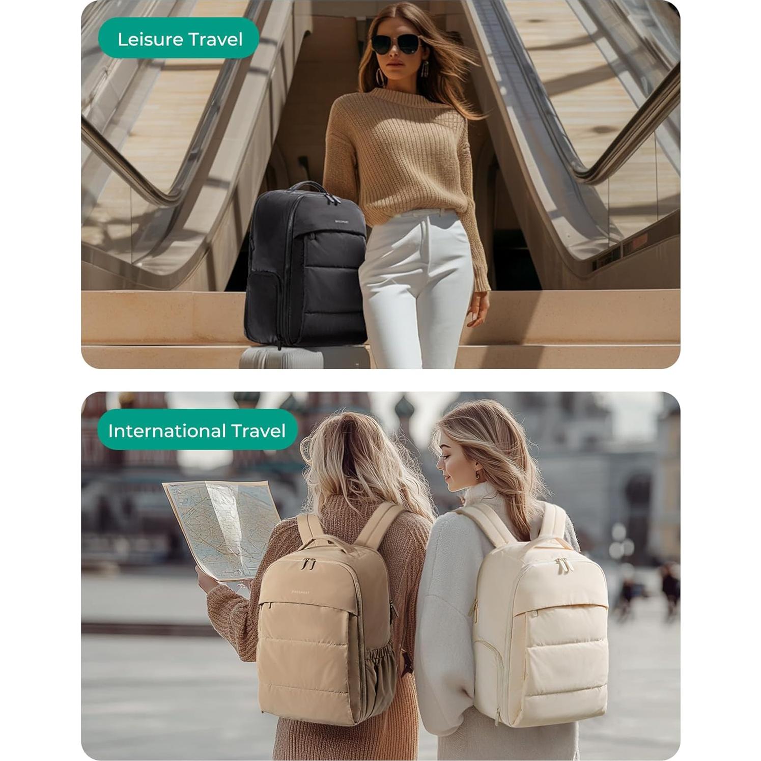 Mochila de Viaje BAGSMART 30L para Mujeres Resistente al Agua