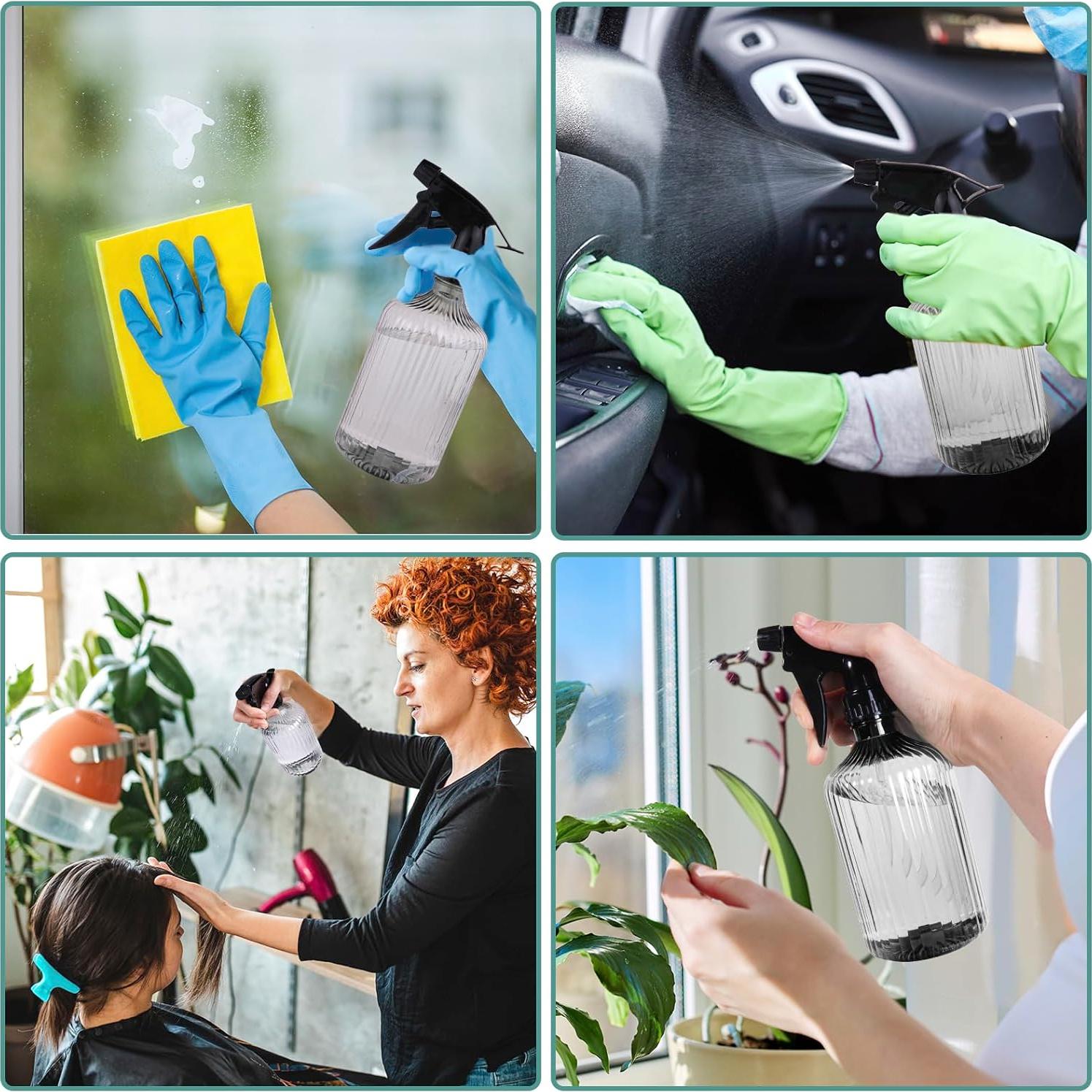 2 Botellas de Spray Reutilizables paeyaer 532 ml Ajustables