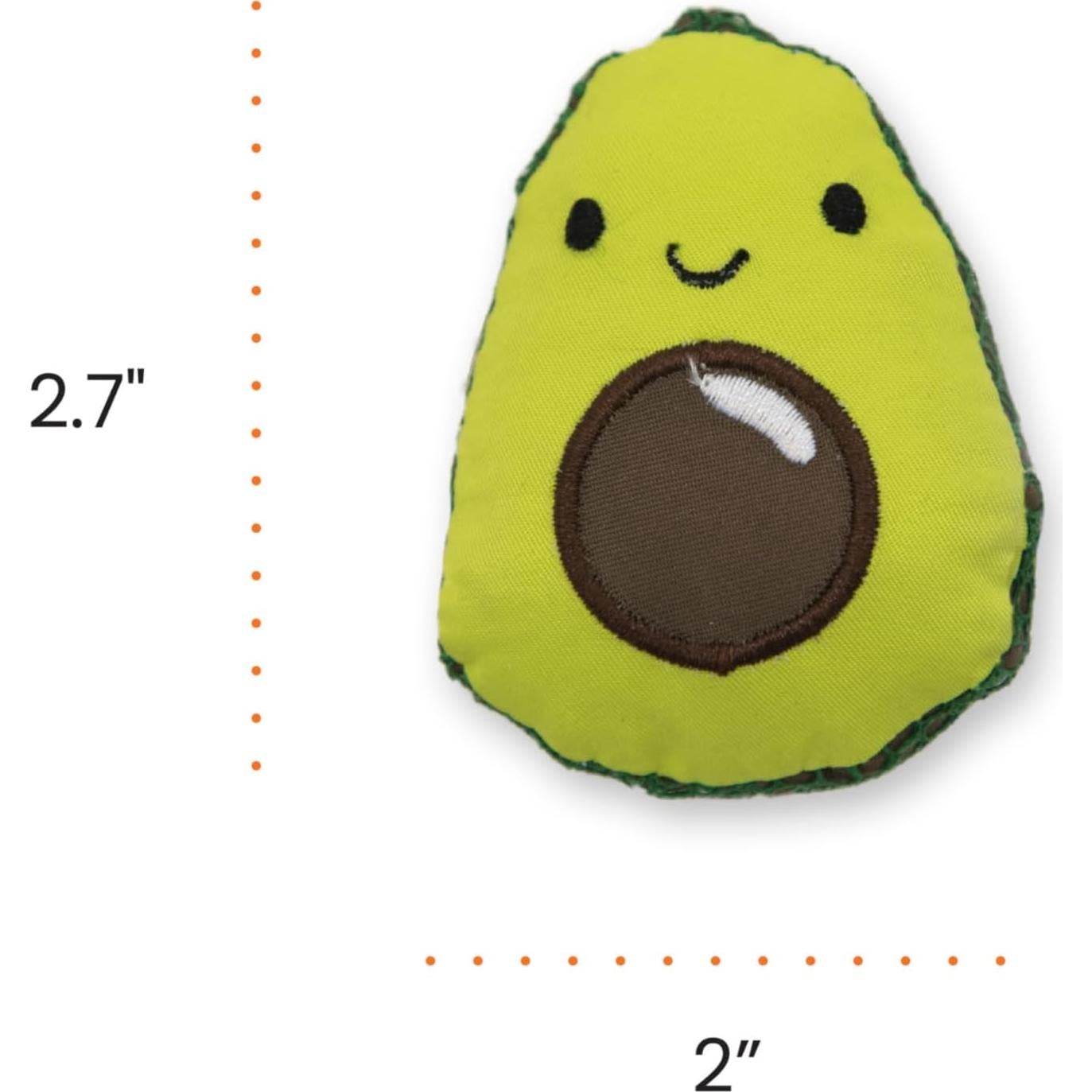 Juguete de Gato Catstages Avocato con Malla Dental - Peluche Verde