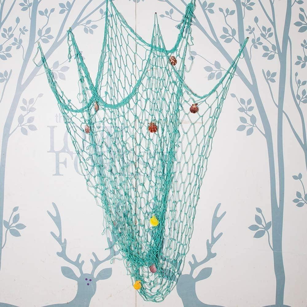 Red de Pesca Decorativa Rosoz Nature con Conchas - 252g