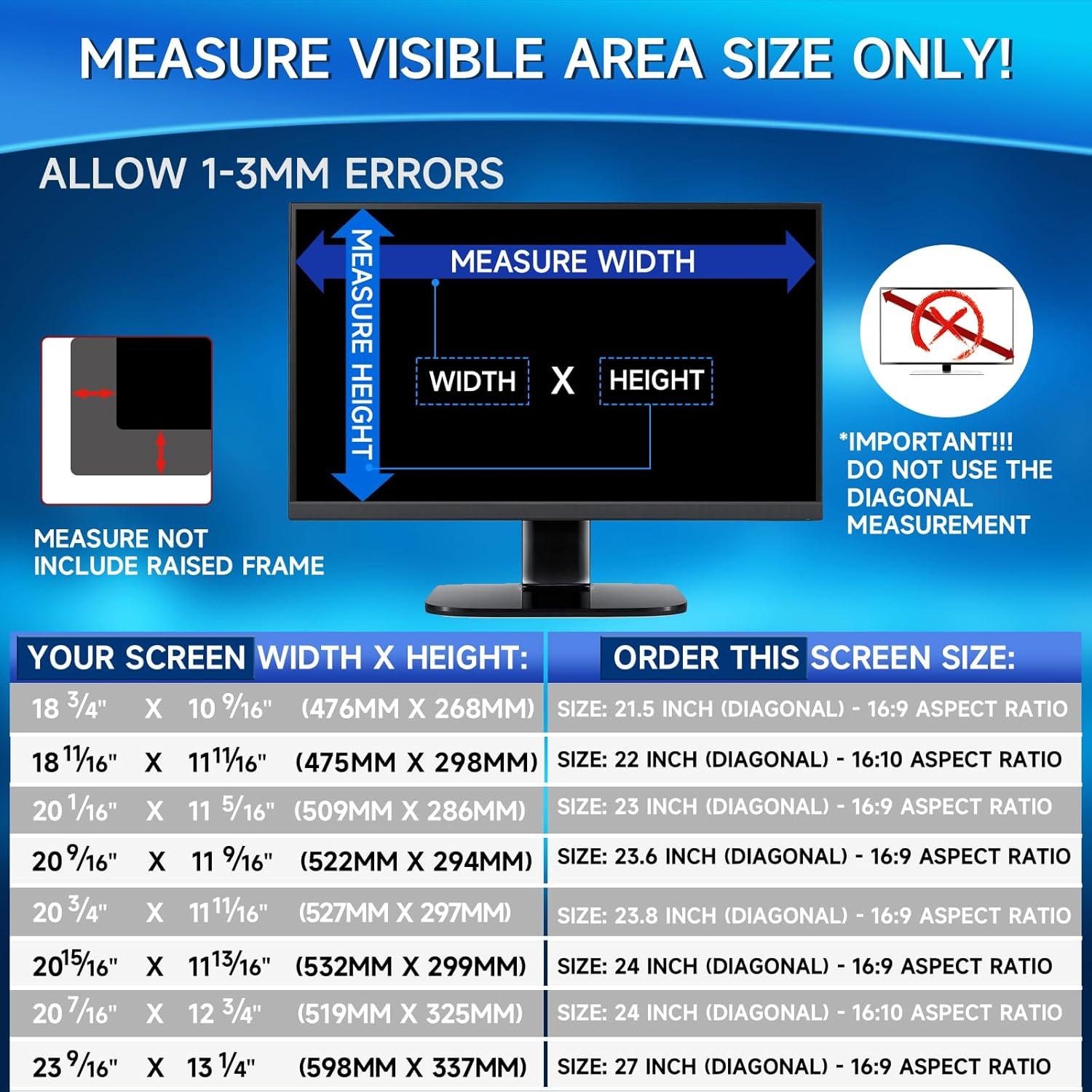 Filtro de Privacidad Magicmoon 24" 16:9 2-Pack Anti-Ojos