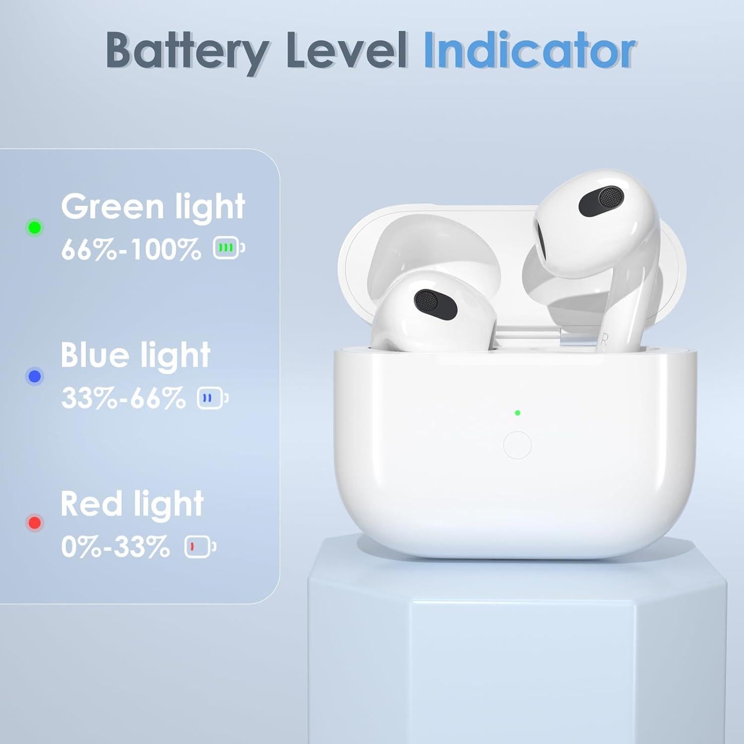 Funda de Carga Inalámbrica Upqiany para AirPods 3, 600 mAh