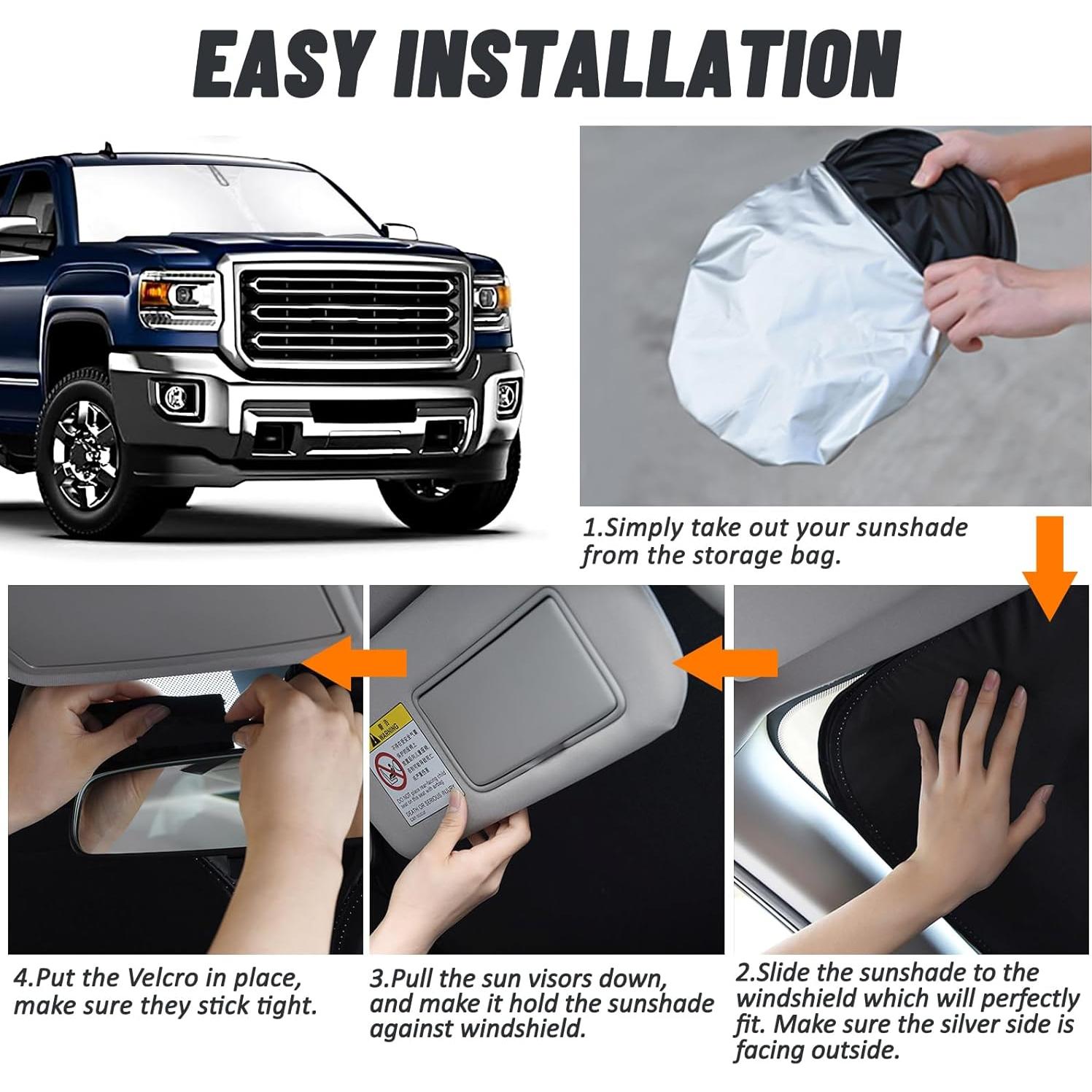 Protector Solar D-Lumina para Parabrisas Chevy Silverado 2014-2018