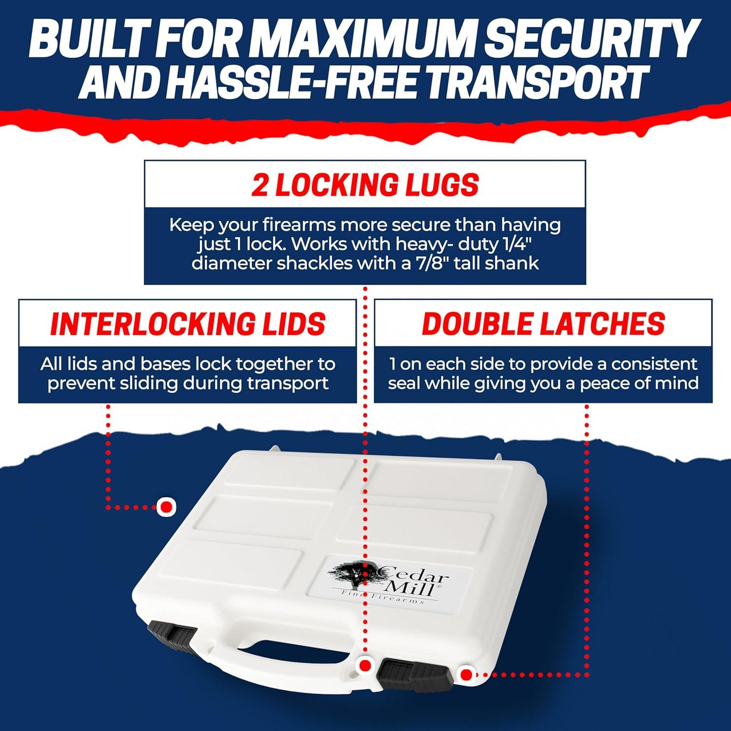 Funda Dura TSA Cedar Mill Fine Firearms para Pistola 9mm