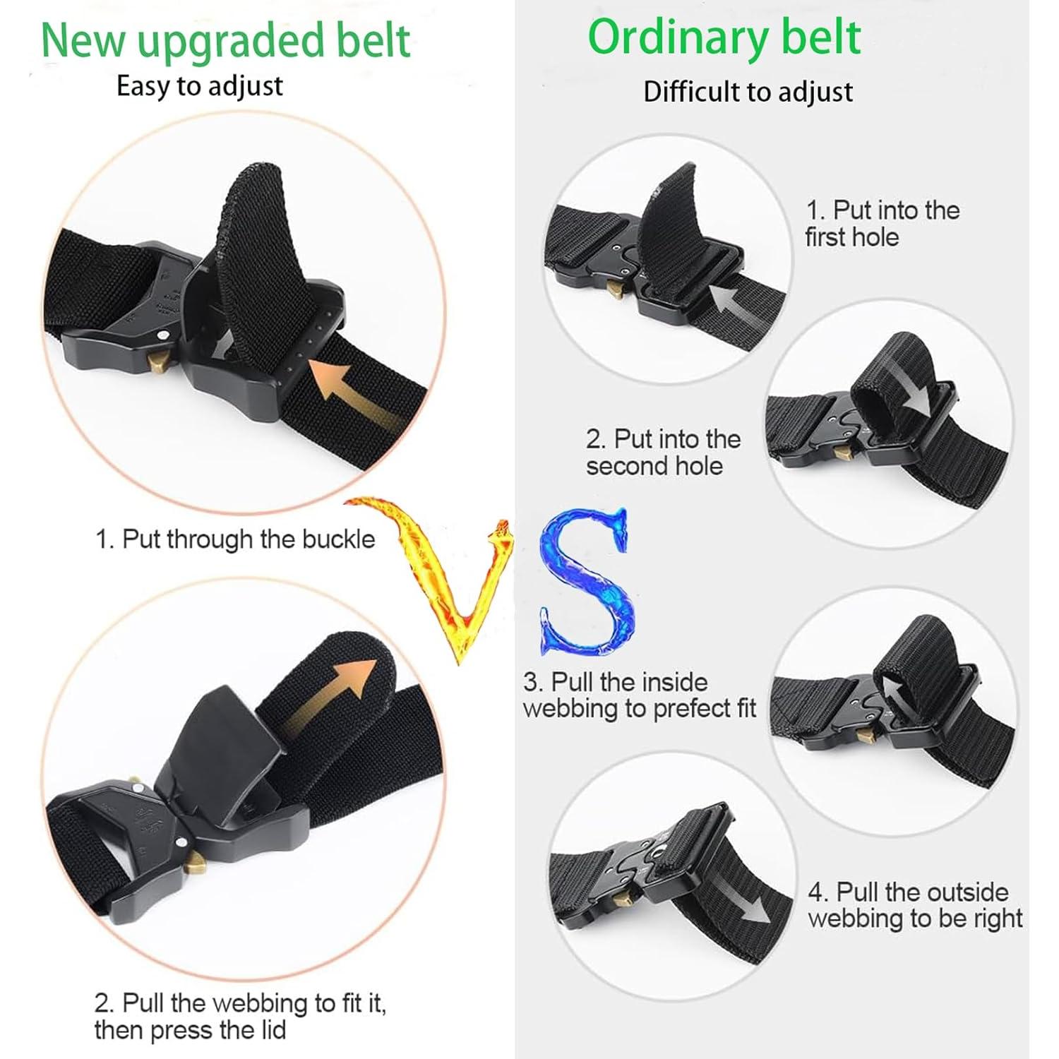 Cinturón Táctico Nylon YiwerDer 125 cm Hebilla Rápida