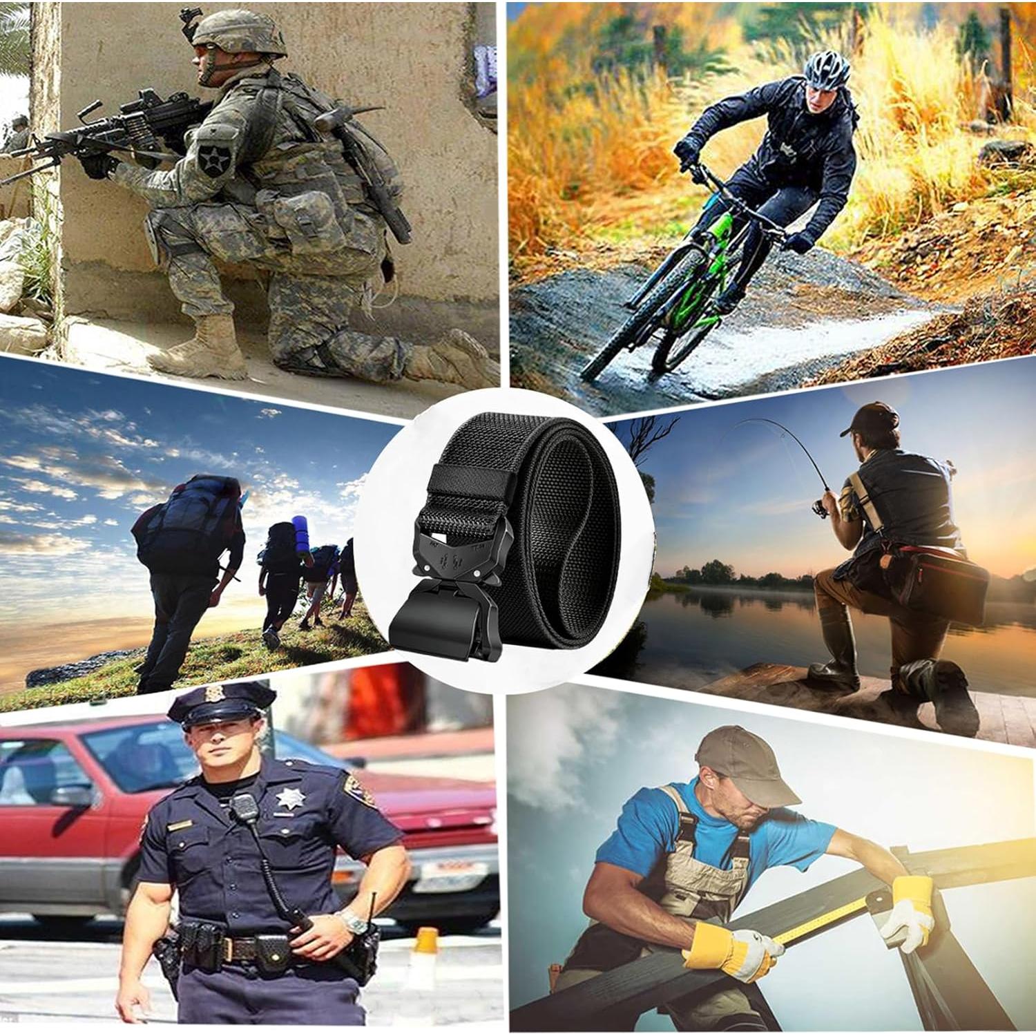 Cinturón Táctico Nylon YiwerDer 125 cm Hebilla Rápida