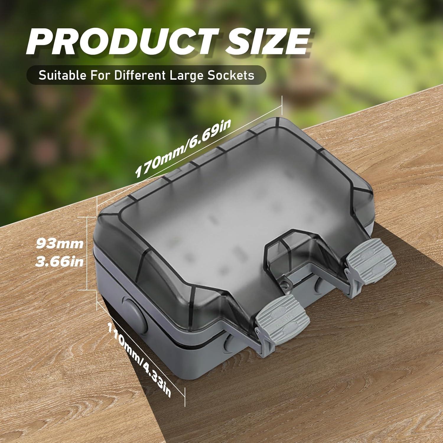 Toma de Corriente Exterior IP66 15A con USB y Tipo C