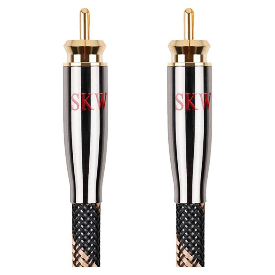Cable Coaxial Digital SKW RCA a RCA 1M para Subwoofer