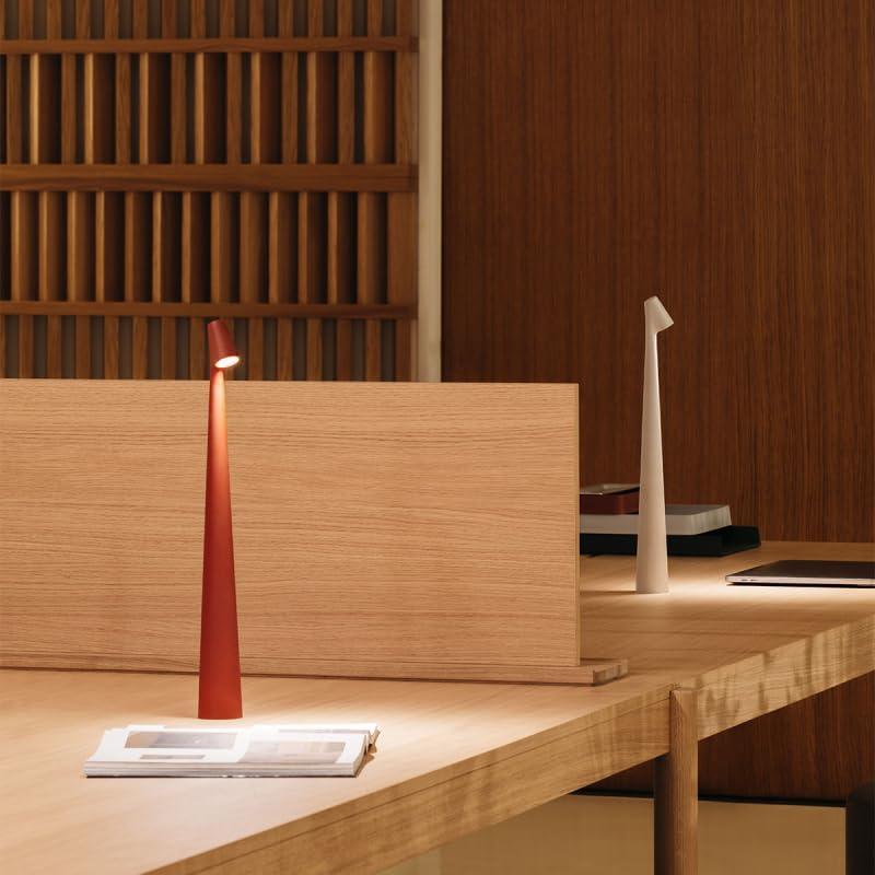 Lámpara de Mesa LED Portátil EJFOIEJ Rojo con 3 Brillos