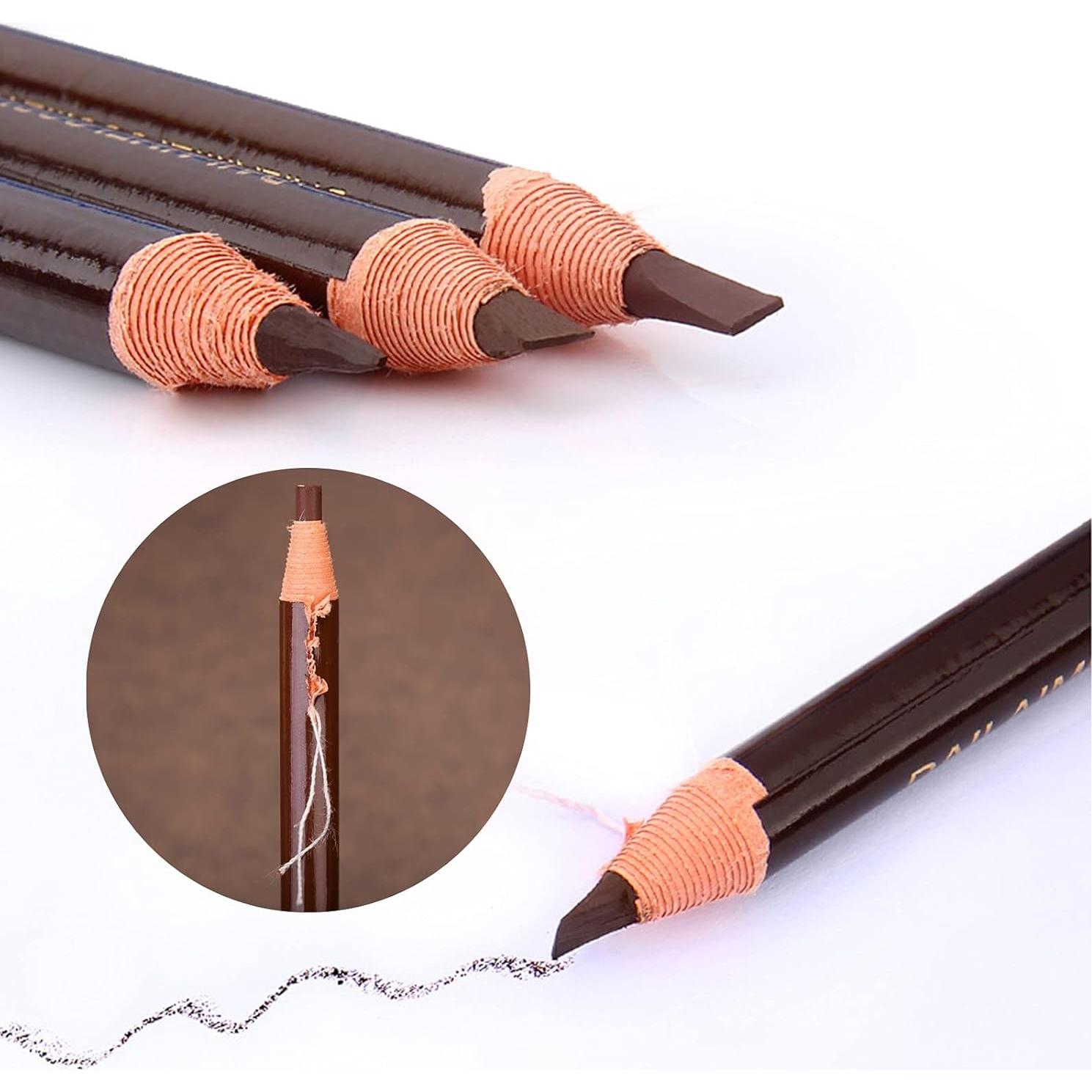 Set de Lápices de Cejas Despegables LSxia - 6 Colores + 1 Delineador