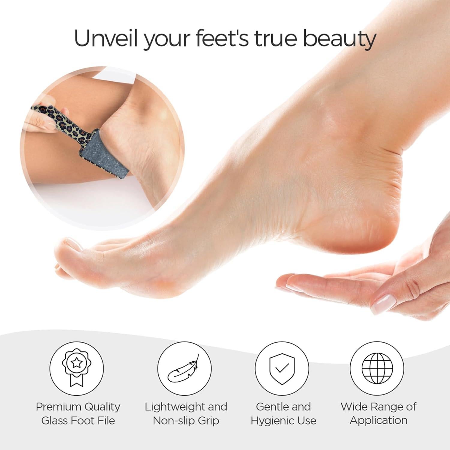 Lima de Pies Pop Sonic FootFile Leopardo - Removedor de Callos