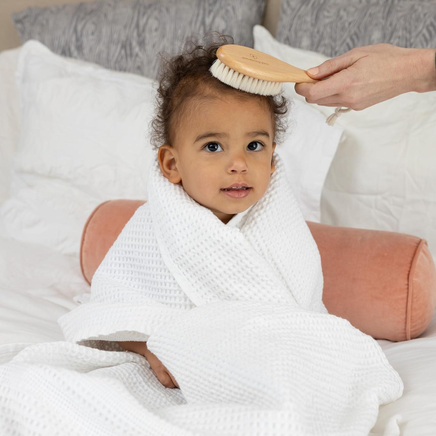 Juego de Cepillos para Bebé Natural - Madera y Peine Ecológico