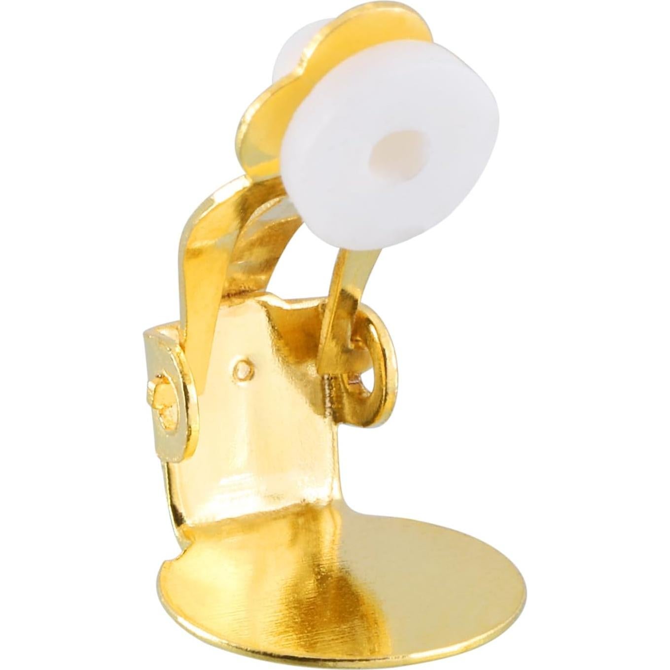 Convertidores de Pendientes Clip-on uxcell 20 Piezas Oro Imitación