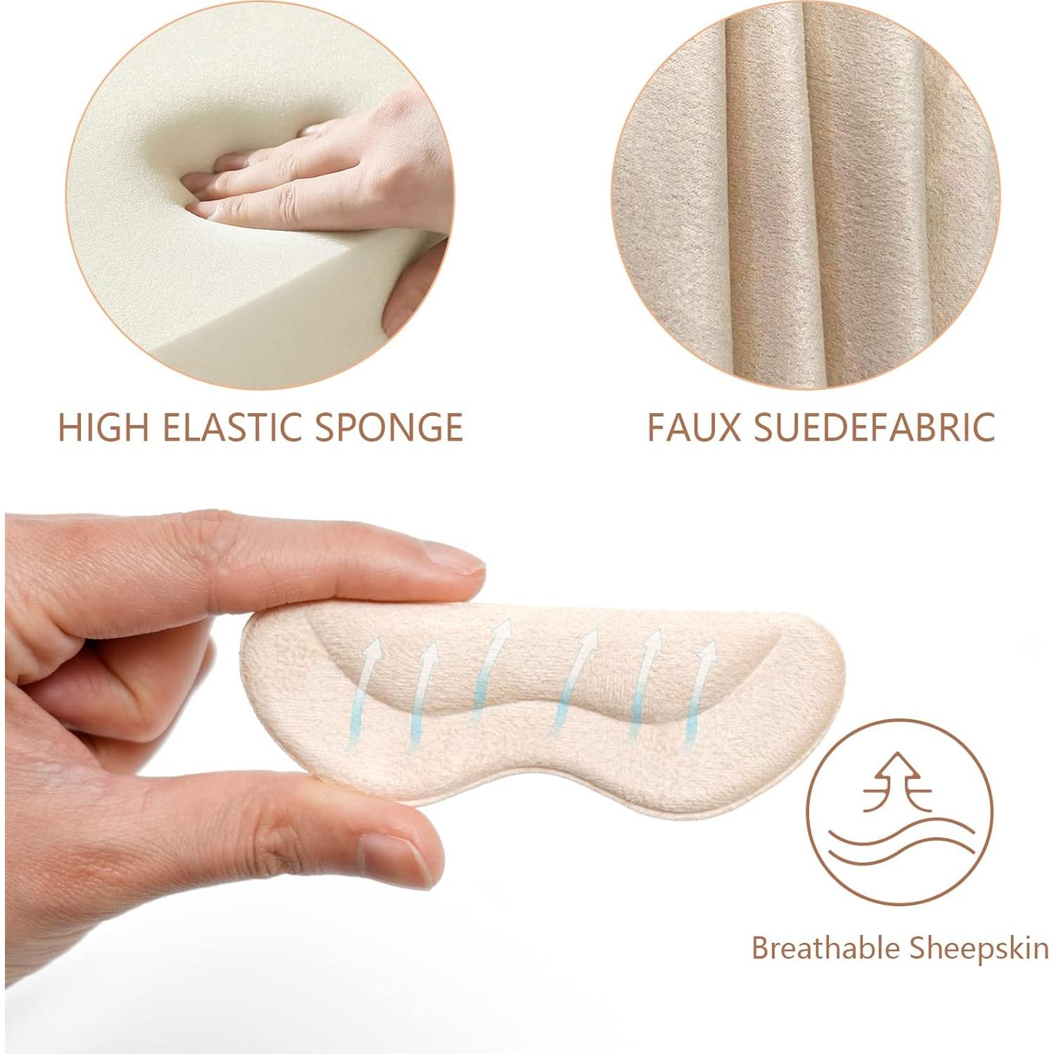 Almohadillas para Talones FootJKYX - 6 Pares Autoadhesivas