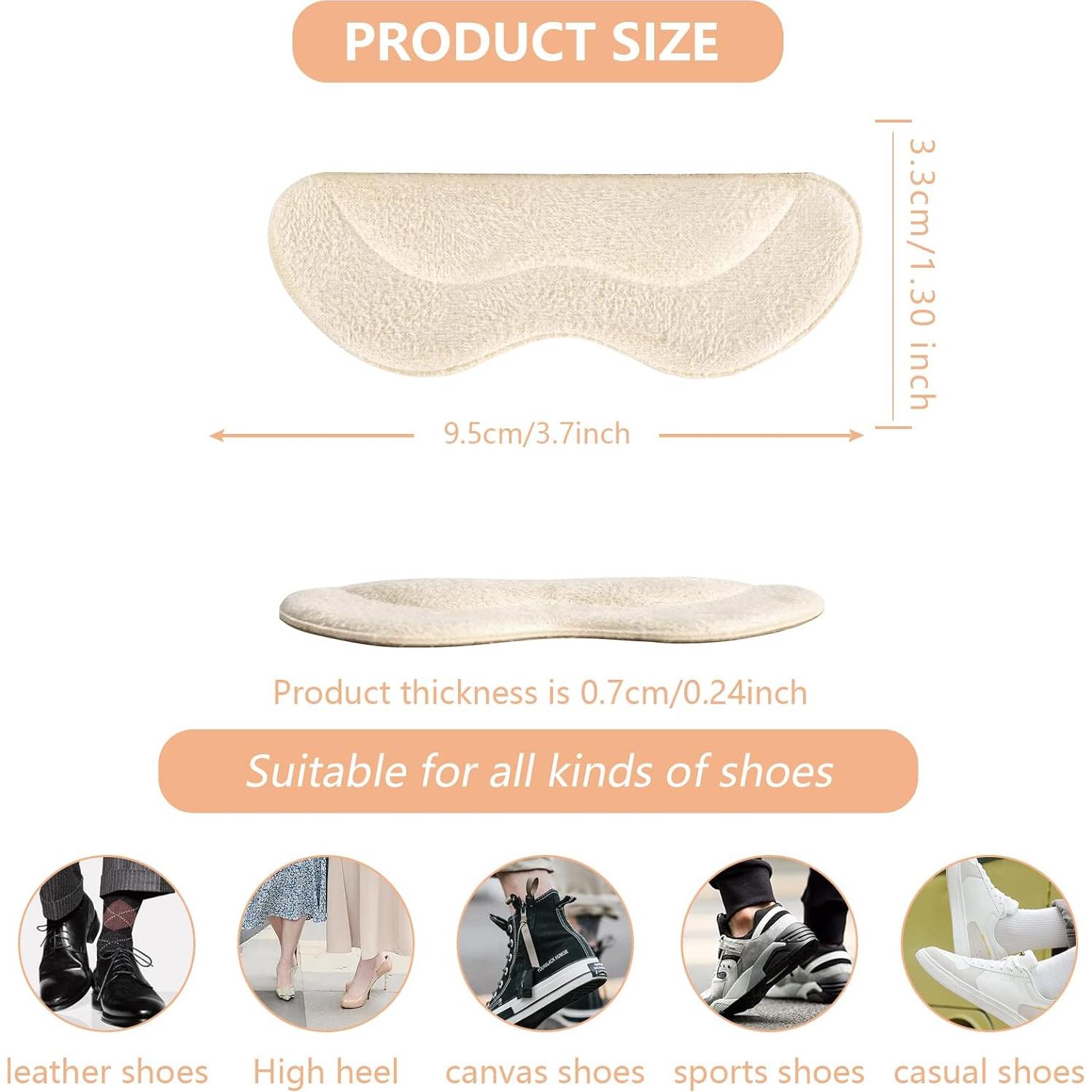 Almohadillas para Talones FootJKYX - 6 Pares Autoadhesivas