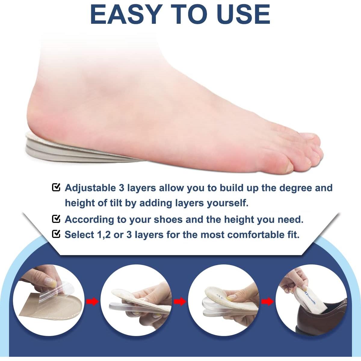 Plantillas Correctivas URWALK para Supinación y Pronación - Grande