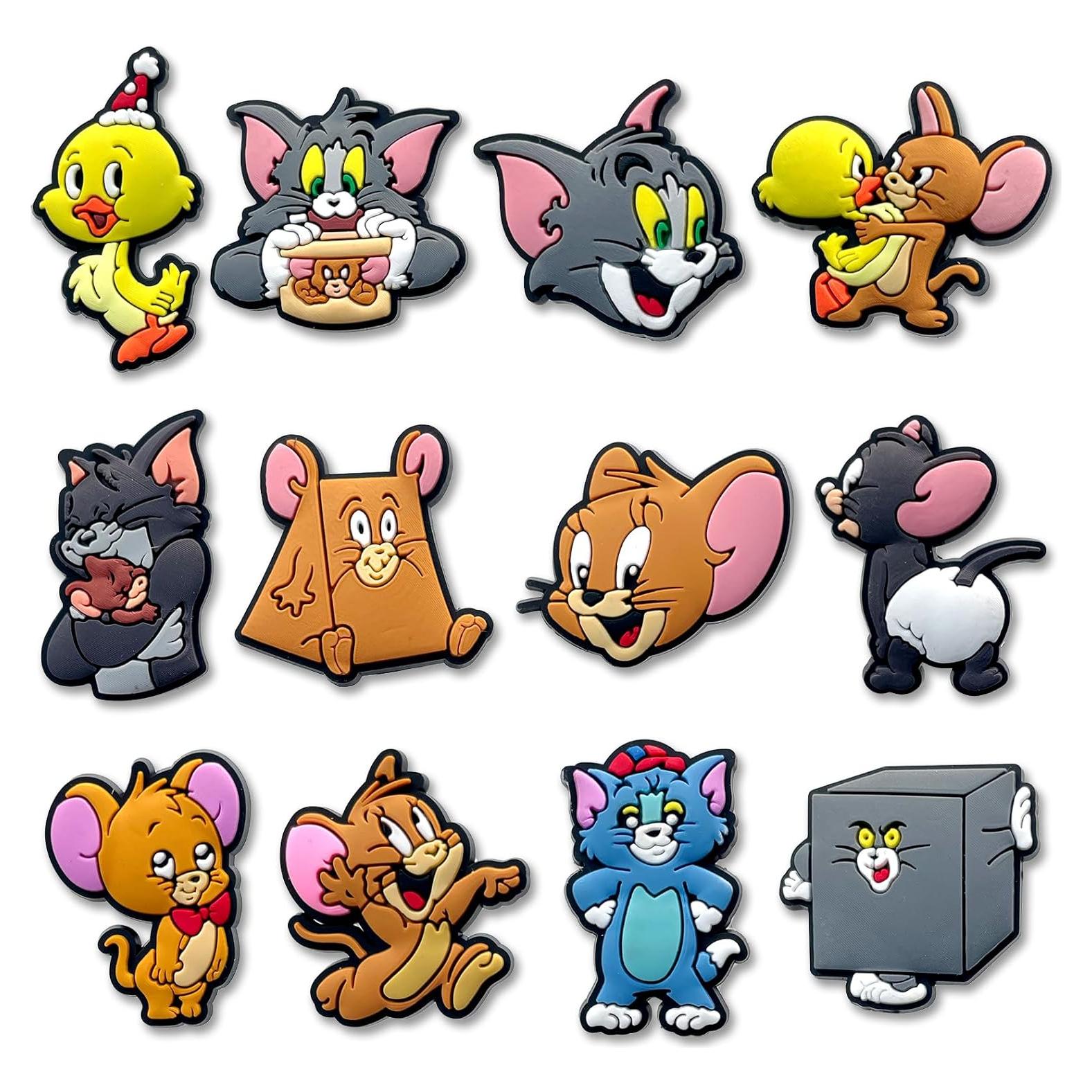 Encantos de Zapatos de Dibujos Animados PVC - 12 Piezas Unisex