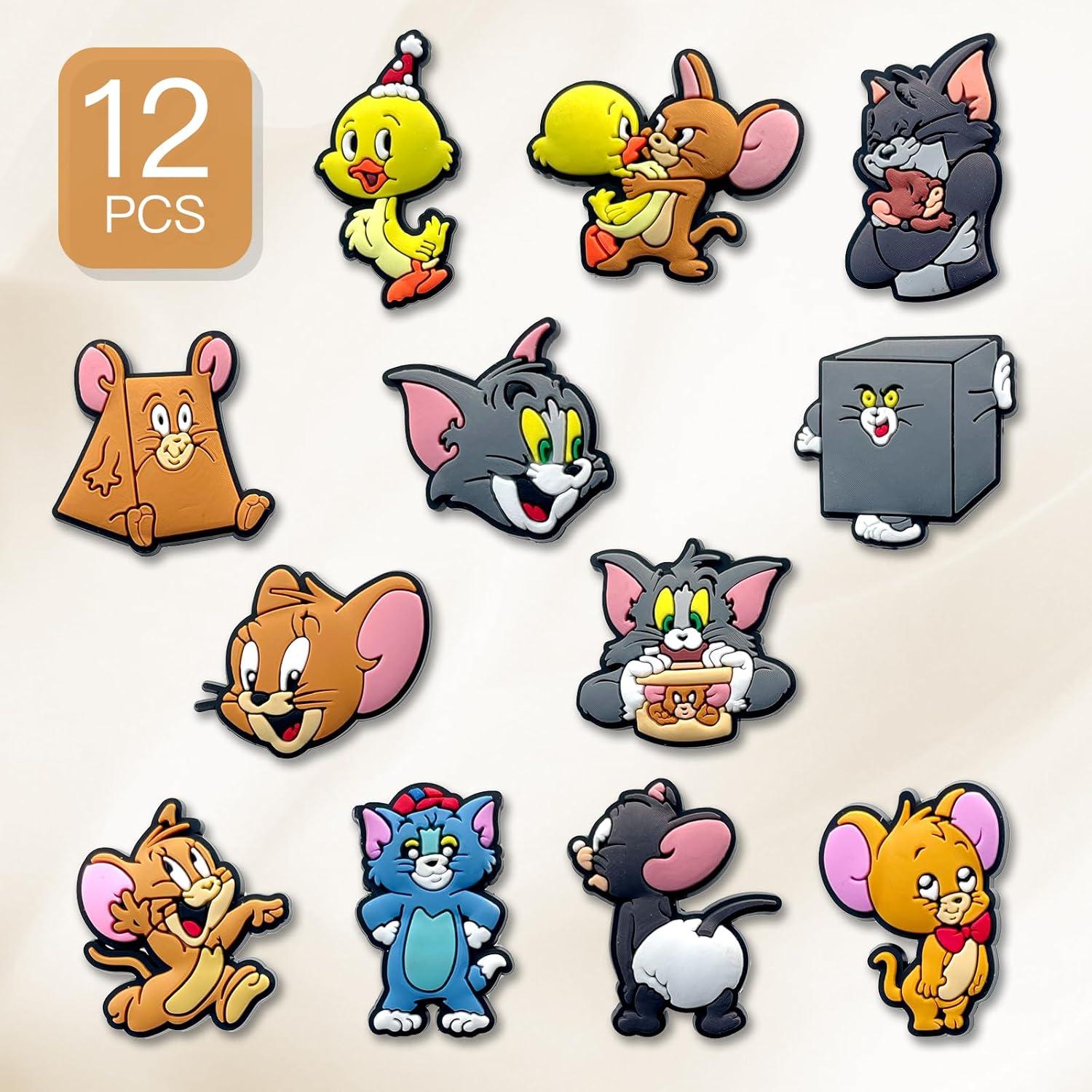 Encantos de Zapatos de Dibujos Animados PVC - 12 Piezas Unisex