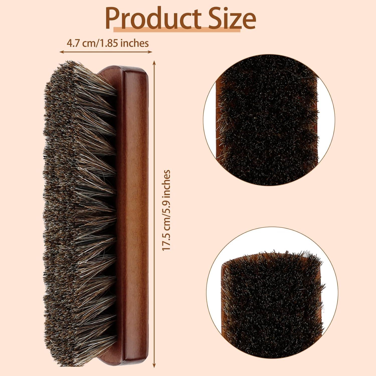 Cepillo de limpieza de cuero SythorYang - Pelo de caballo