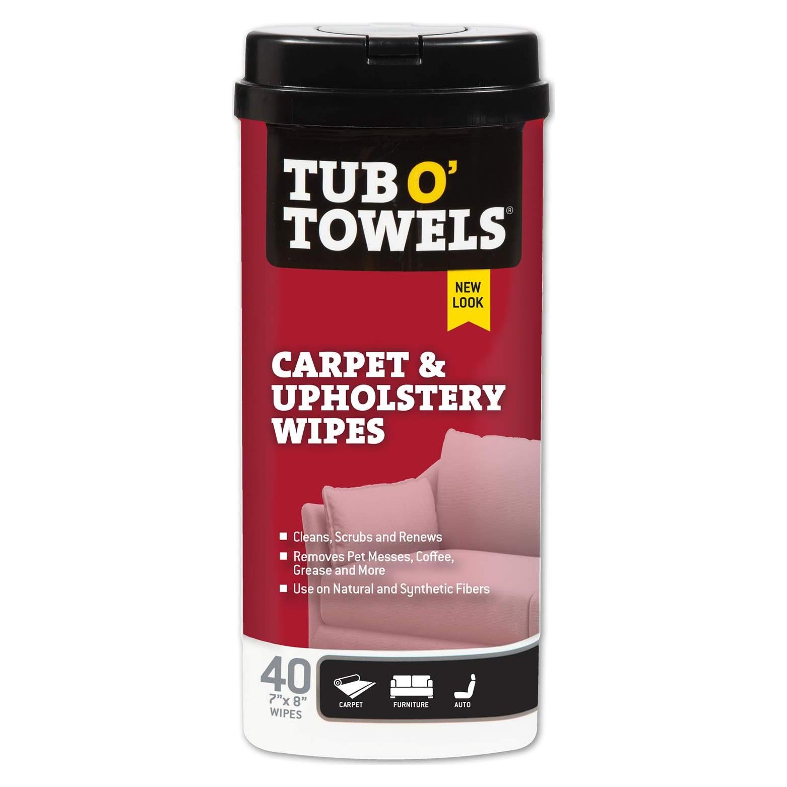 Toallitas de limpieza Tub O' Towels 40 unidades 17.8x20.3 cm