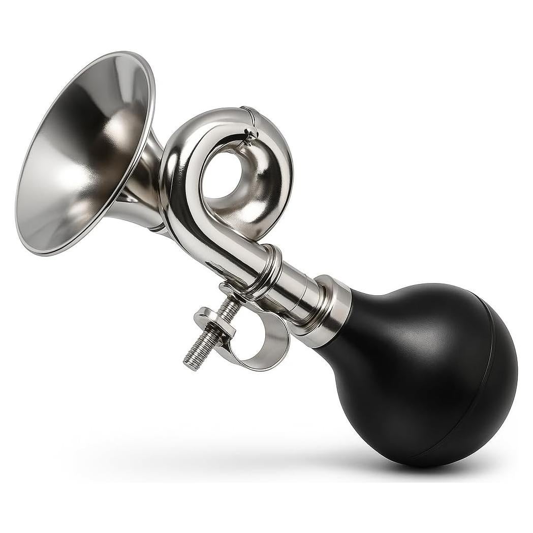 Timbre de bicicleta EZYoutdoor retro de aluminio negro 2.22 cm