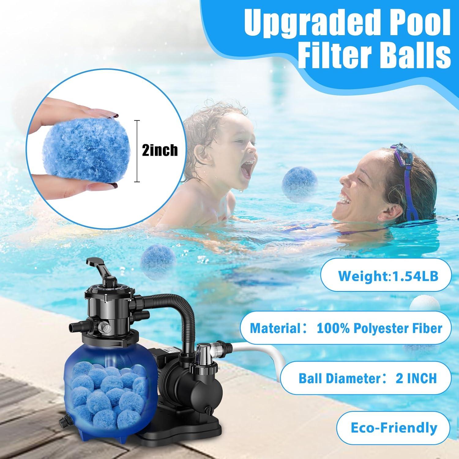 Bolas de Filtro para Piscina MJZ 0.70 kg Ecológicas Reutilizables