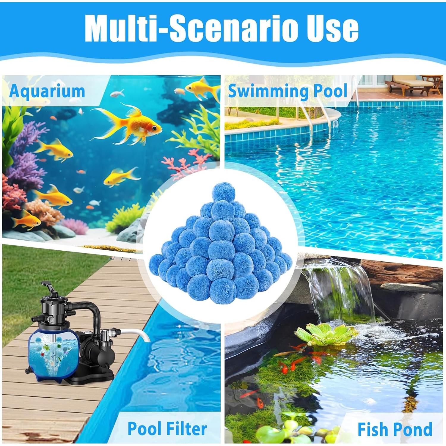 Bolas de Filtro para Piscina MJZ 0.70 kg Ecológicas Reutilizables