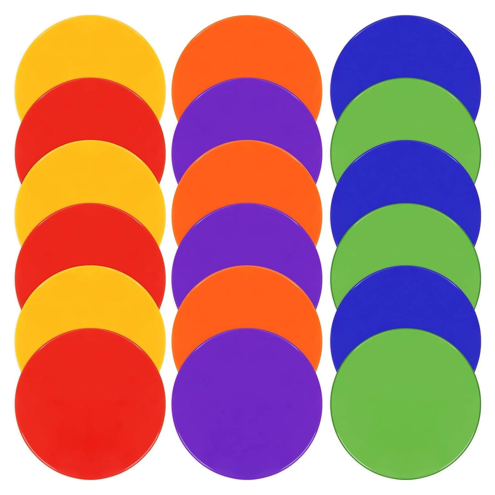 Marcadores de Puntos Poly TuXHui 22.86 cm Antideslizantes 18 Pcs