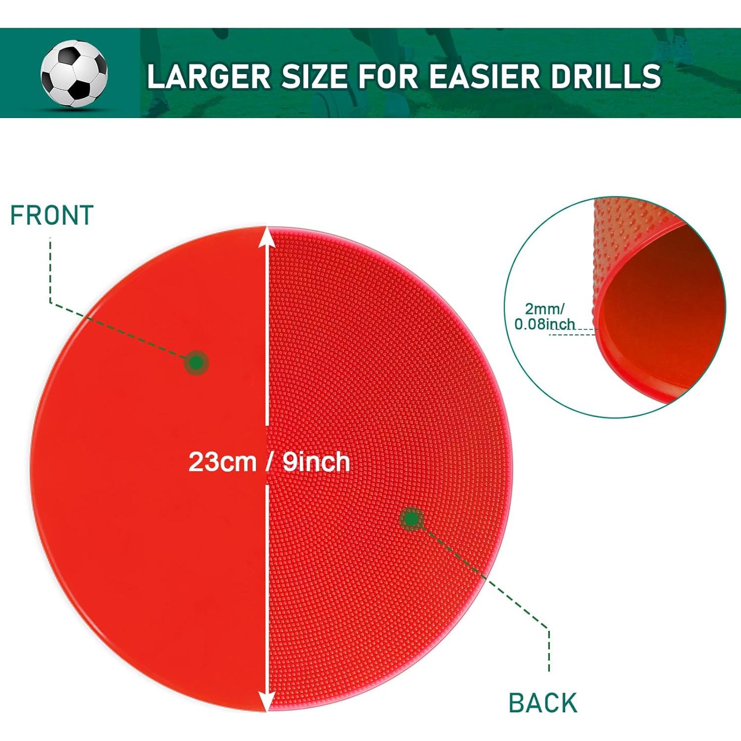 Marcadores de Puntos Poly TuXHui 22.86 cm Antideslizantes 18 Pcs