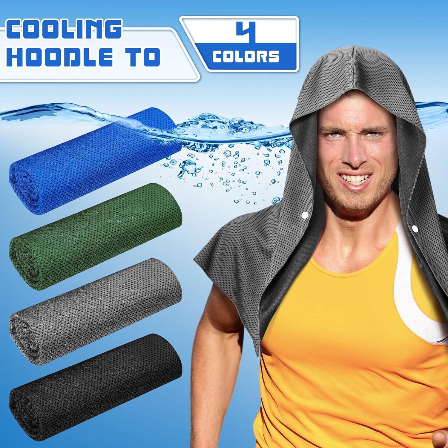 Toallas de Enfriamiento Bencailor 4 Piezas UPF 50 para Yoga y Fitness