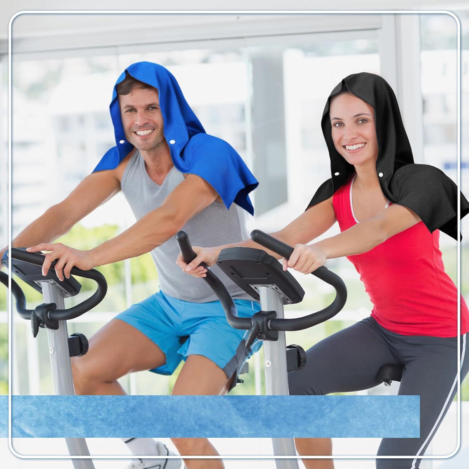 Toallas de Enfriamiento Bencailor 4 Piezas UPF 50 para Yoga y Fitness