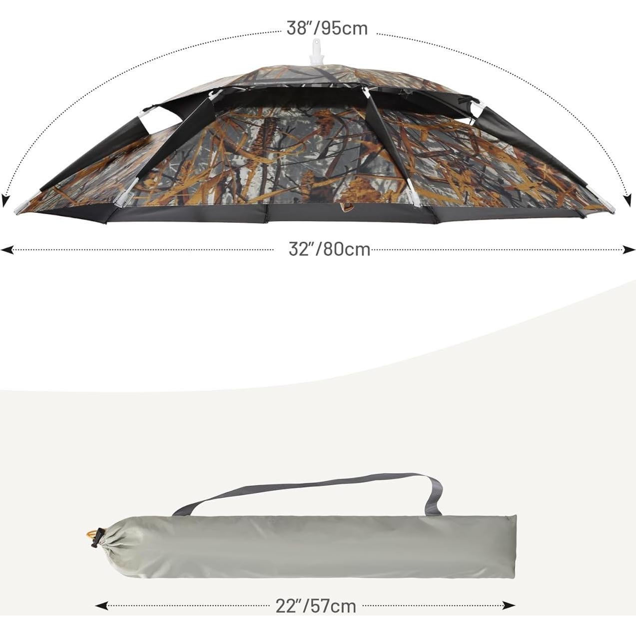 Sombrero Paraguas Grande RedSwing UV para Adultos y Niños