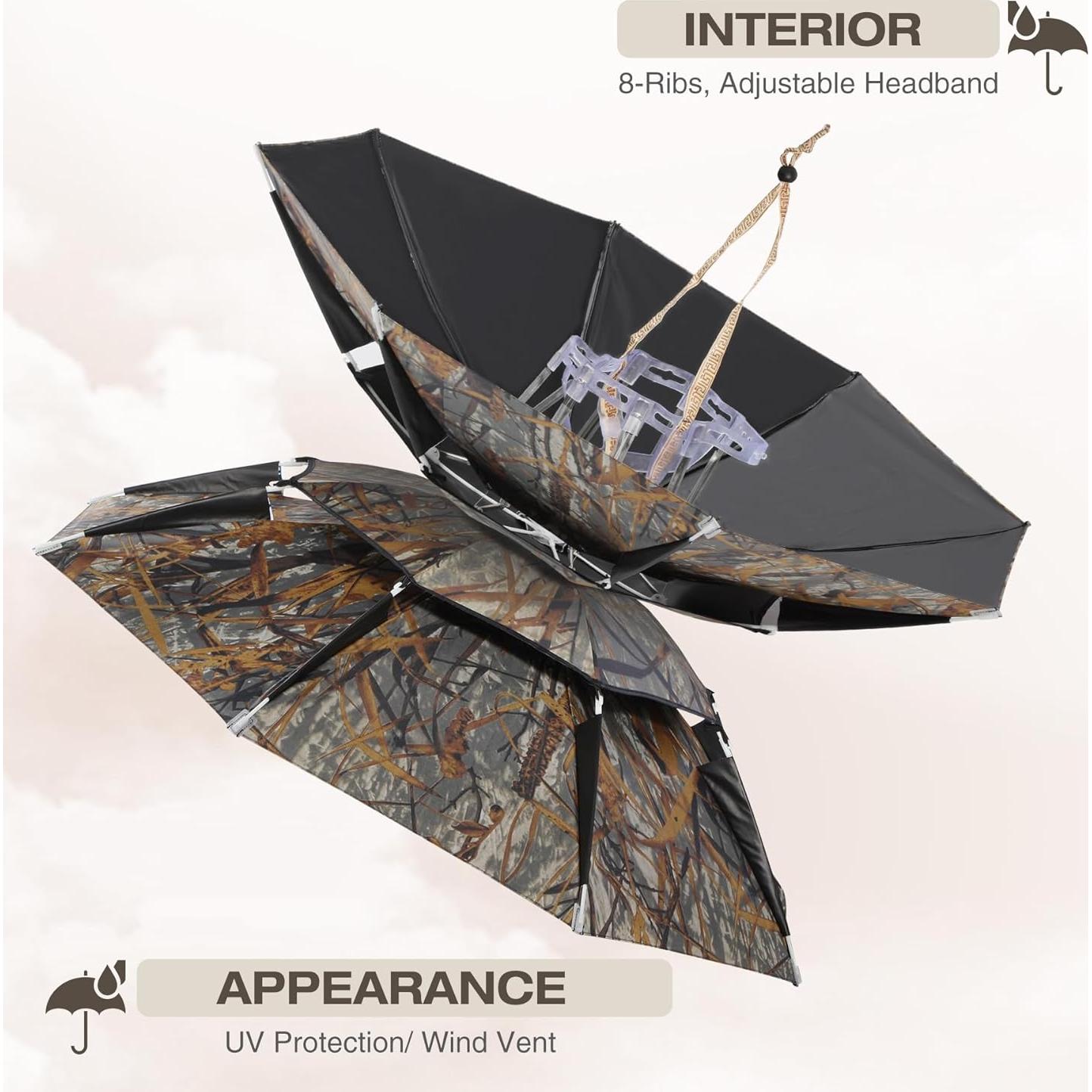 Sombrero Paraguas Grande RedSwing UV para Adultos y Niños