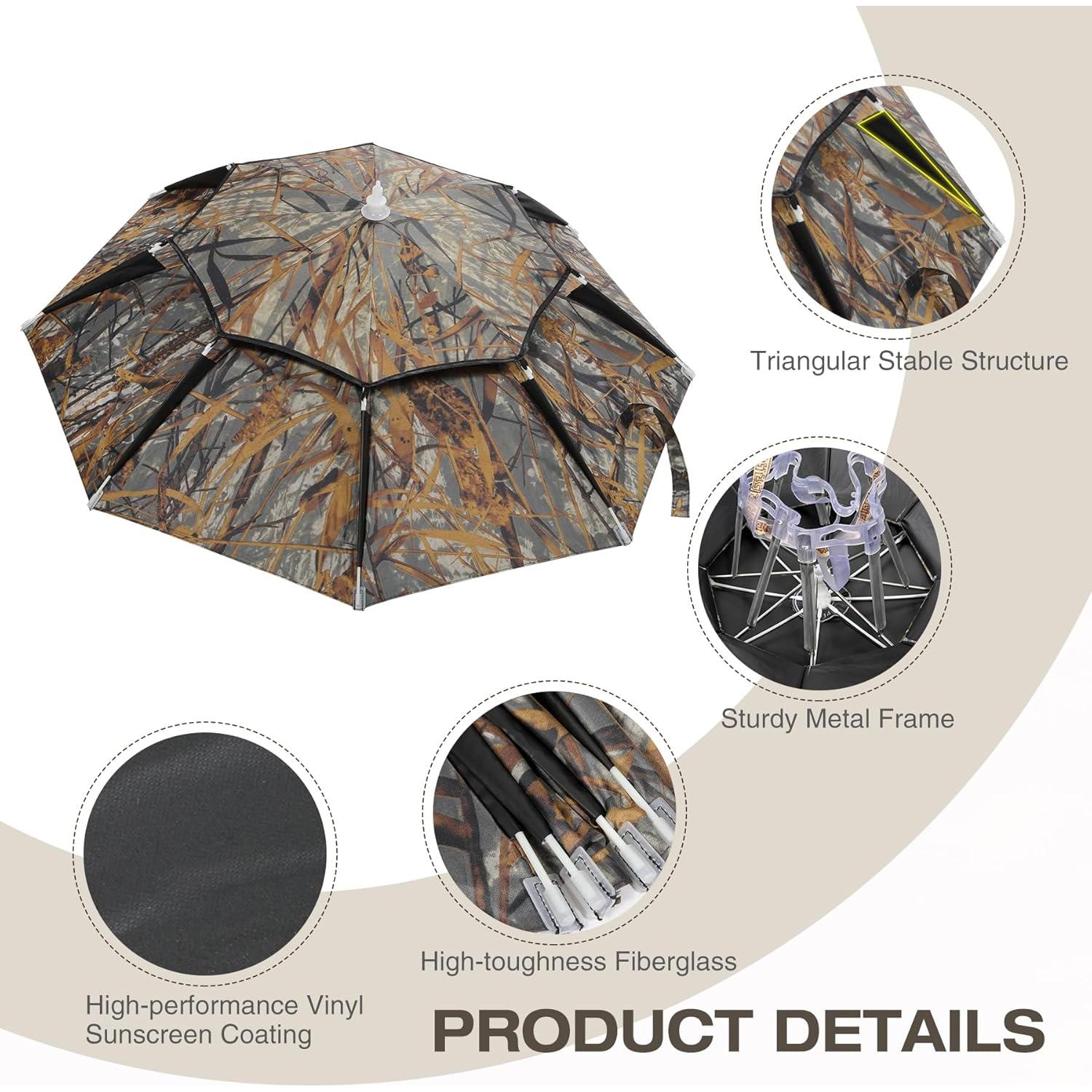 Sombrero Paraguas Grande RedSwing UV para Adultos y Niños