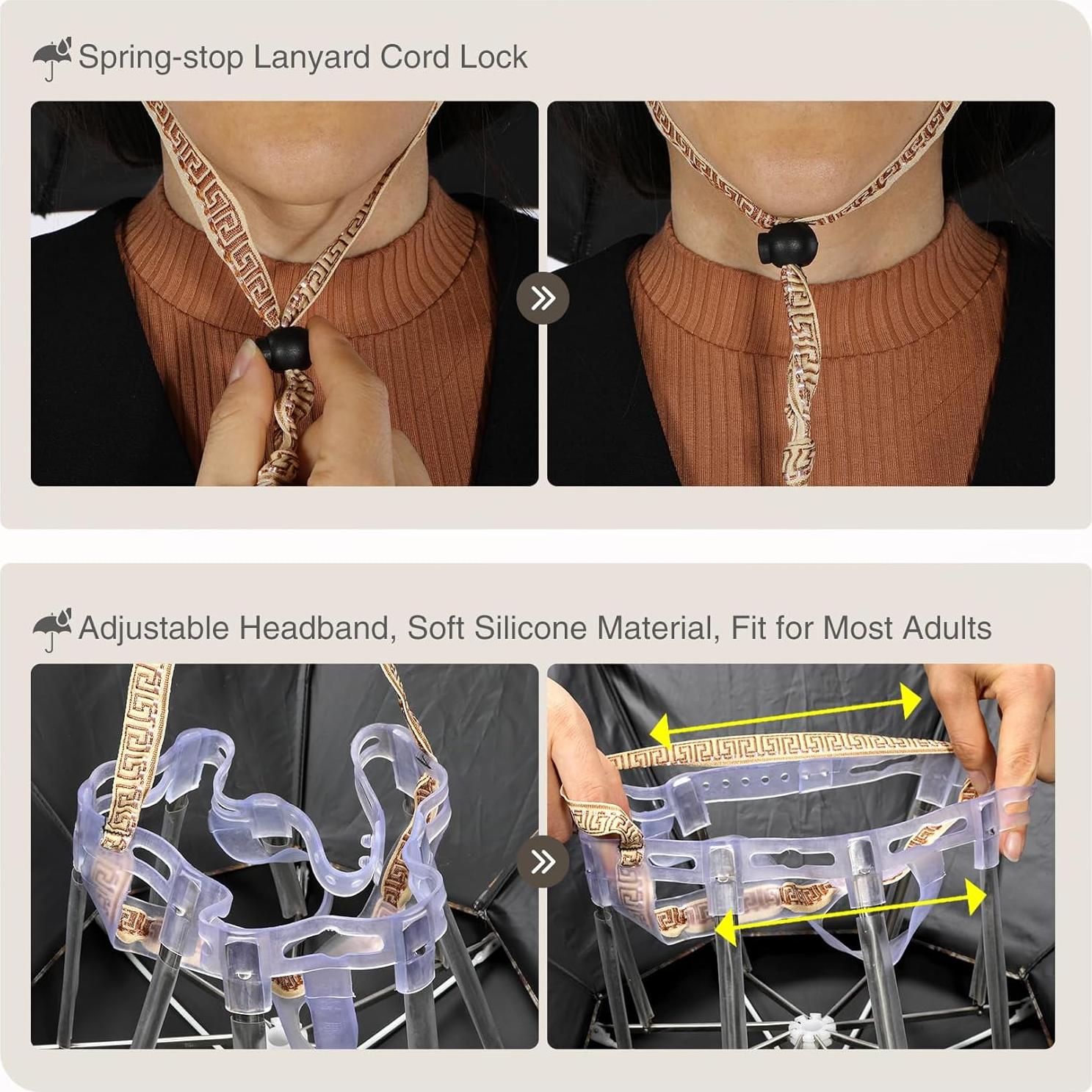 Sombrero Paraguas Grande RedSwing UV para Adultos y Niños