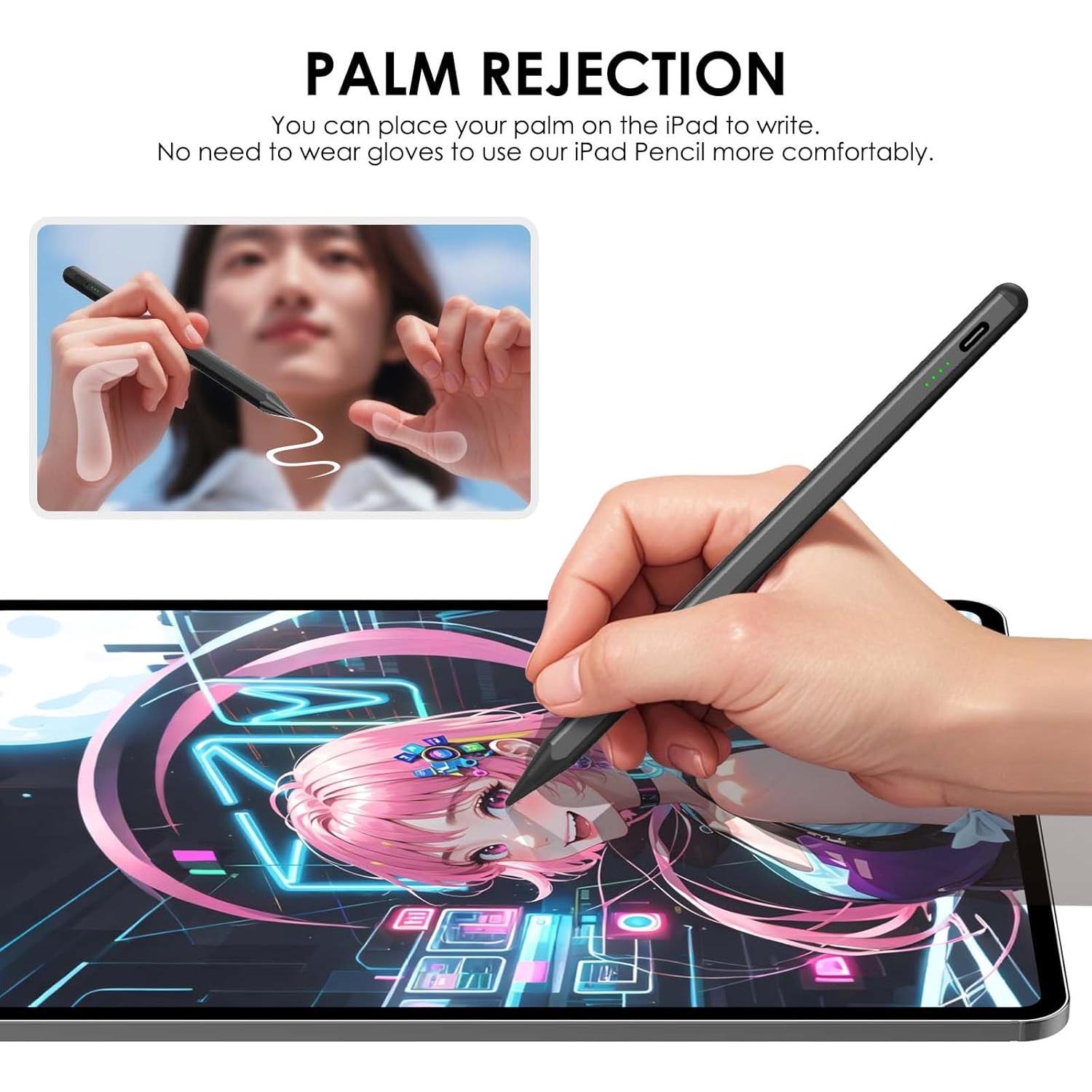 Lápiz Stylus para iPad LIRIXINYIYA con Punta de 1.7mm y 4 LED