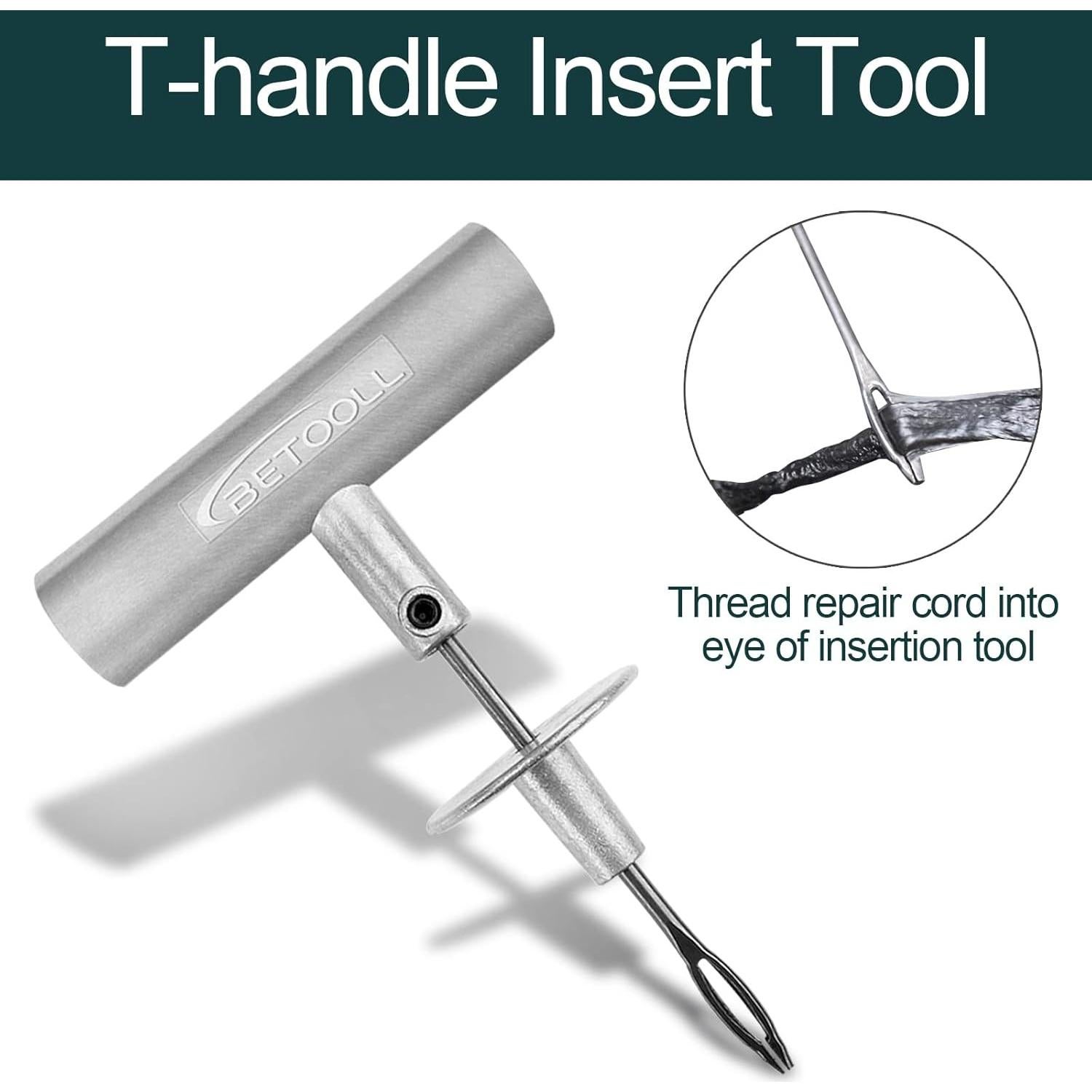 Kit de Reparación de Neumáticos BETOOLL 24pcs Universal