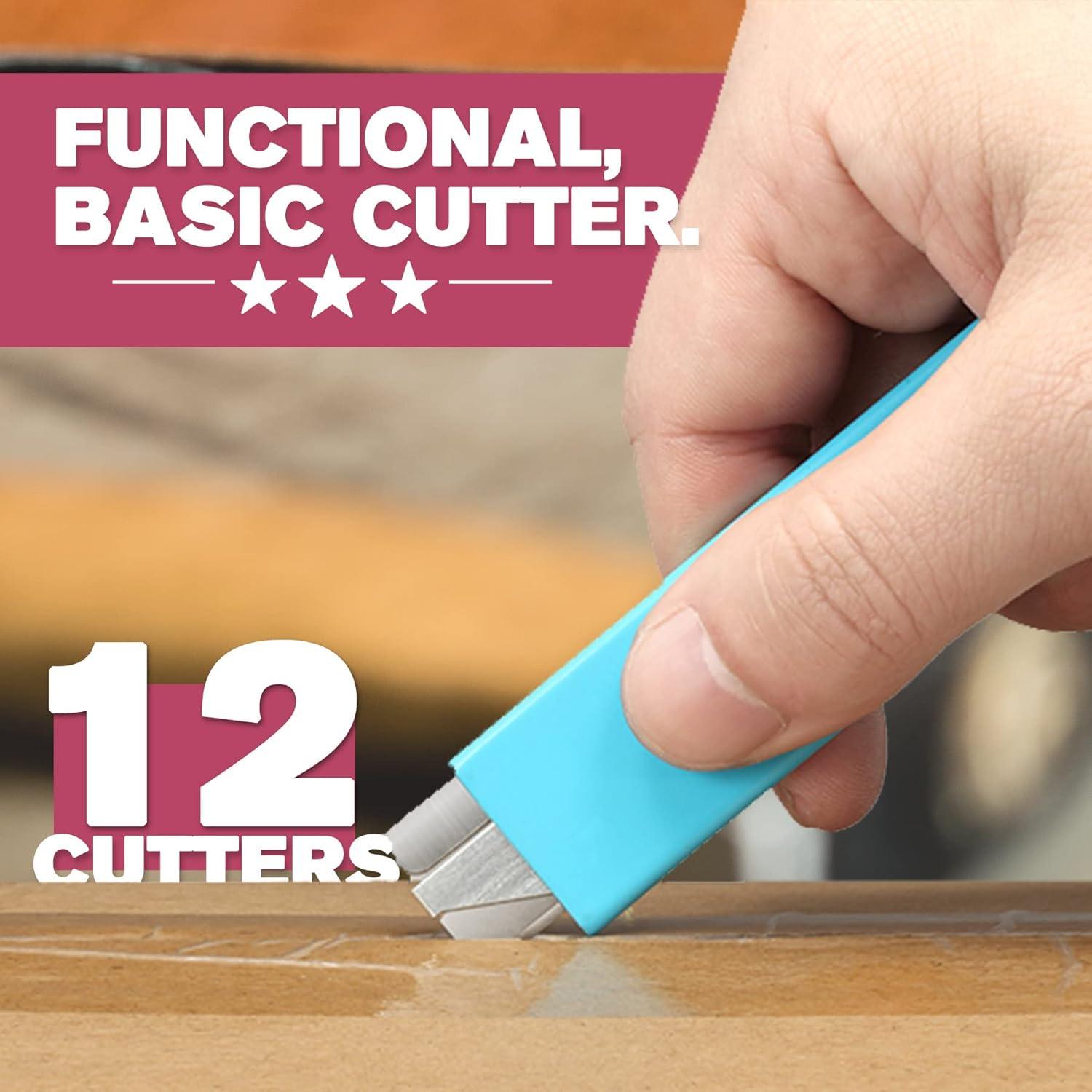 Cortadores de Cajas Lnchett - Paquete de 12 Mini Retráctiles