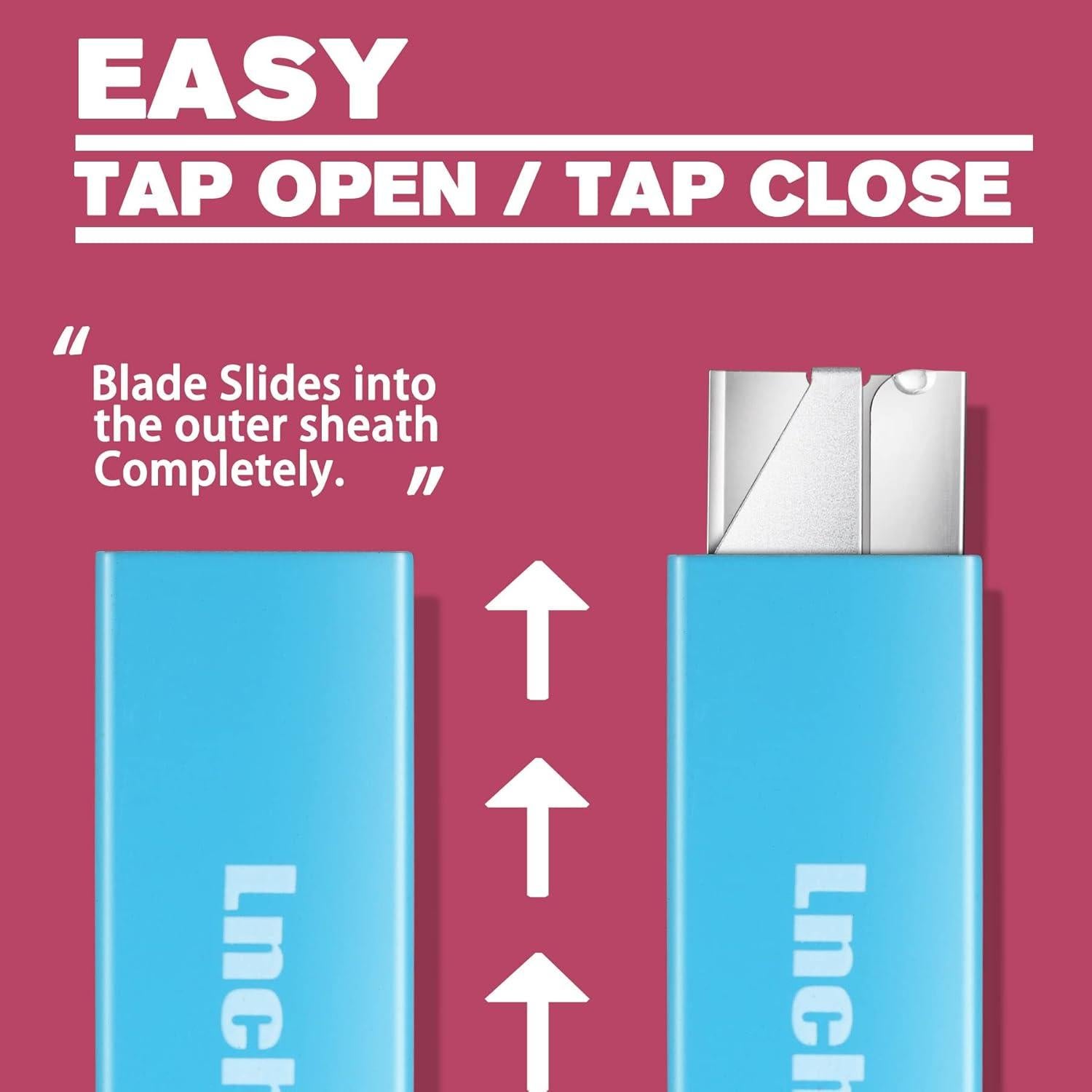 Cortadores de Cajas Lnchett - Paquete de 12 Mini Retráctiles