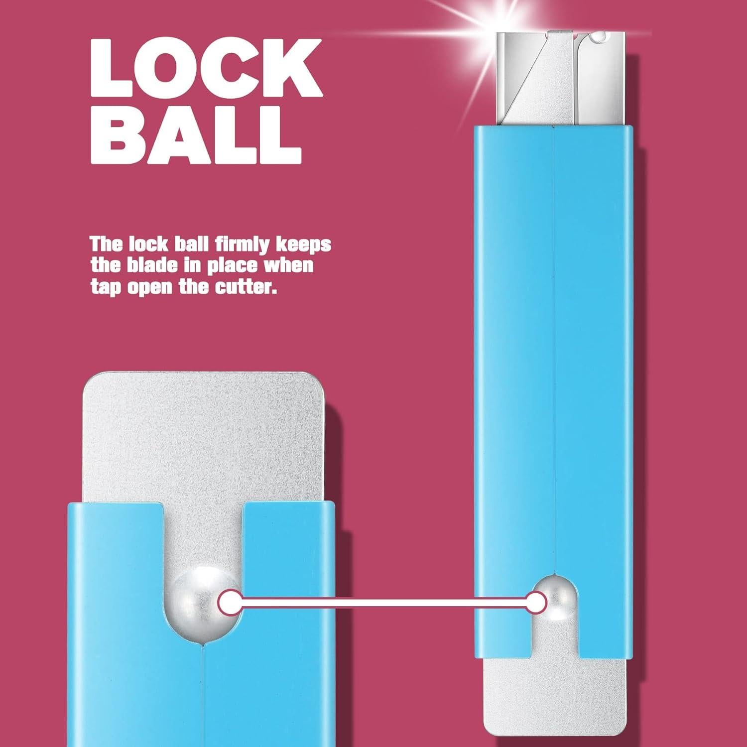 Cortadores de Cajas Lnchett - Paquete de 12 Mini Retráctiles