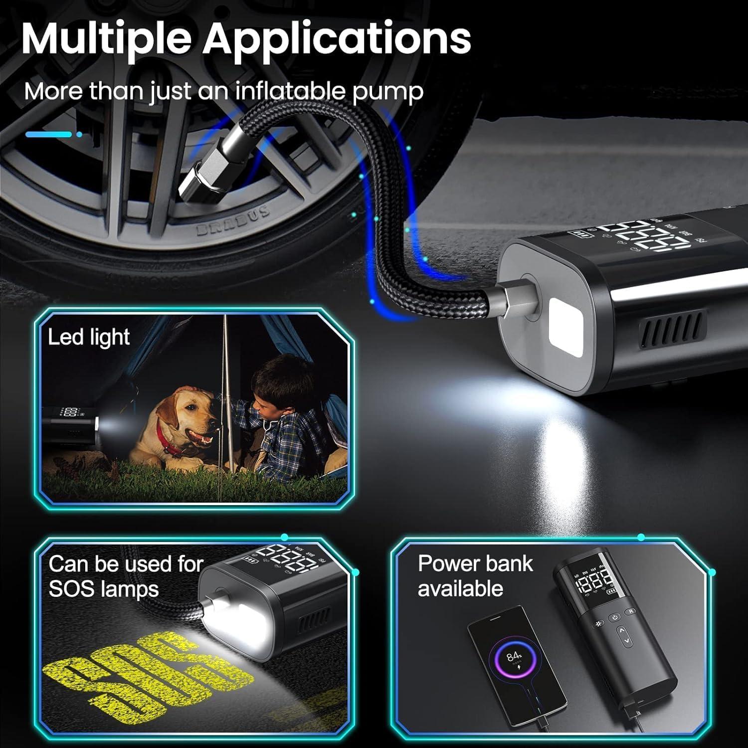 Compresor de Aire Portátil GOXIFACA QIB2024 120 PSI Inalámbrico