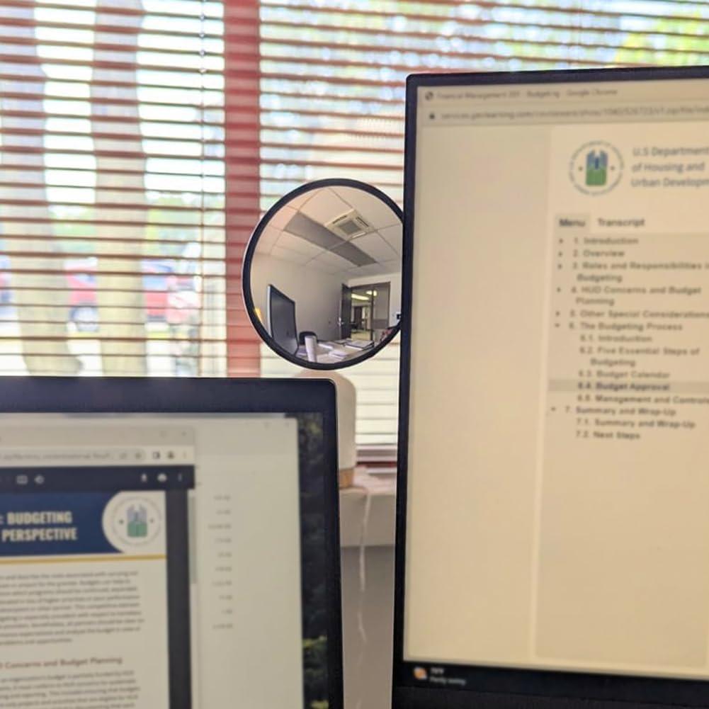 Espejo Convexo Acrílico Ampper 9.53 cm Clip On Ajustable