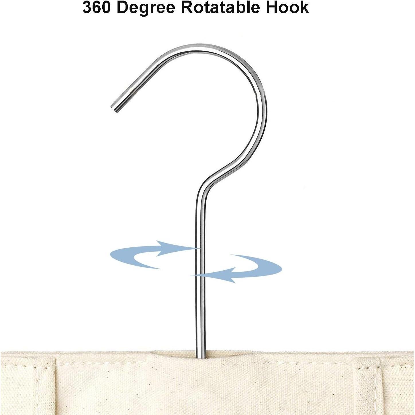 Bolsa de Pinzas de Ropa Ragyzity Beige 32x27 cm con Gancho