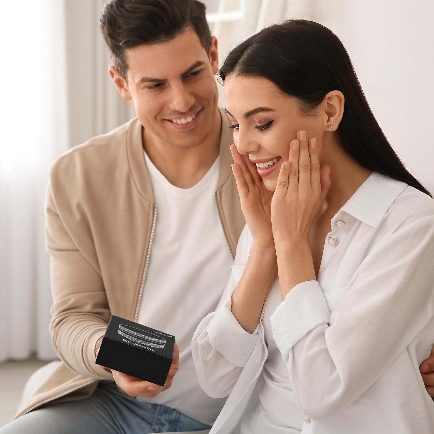 Estuche para Pastillas Aufew de Aluminio Negro 55mm Hermético