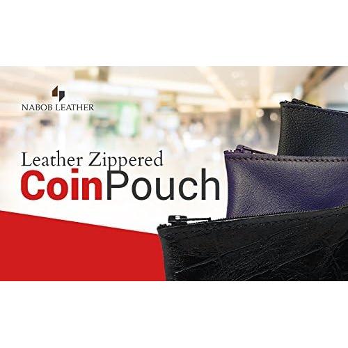 Monedero de Cuero Genuino Nabob Leather Negro 10.16x6.35cm