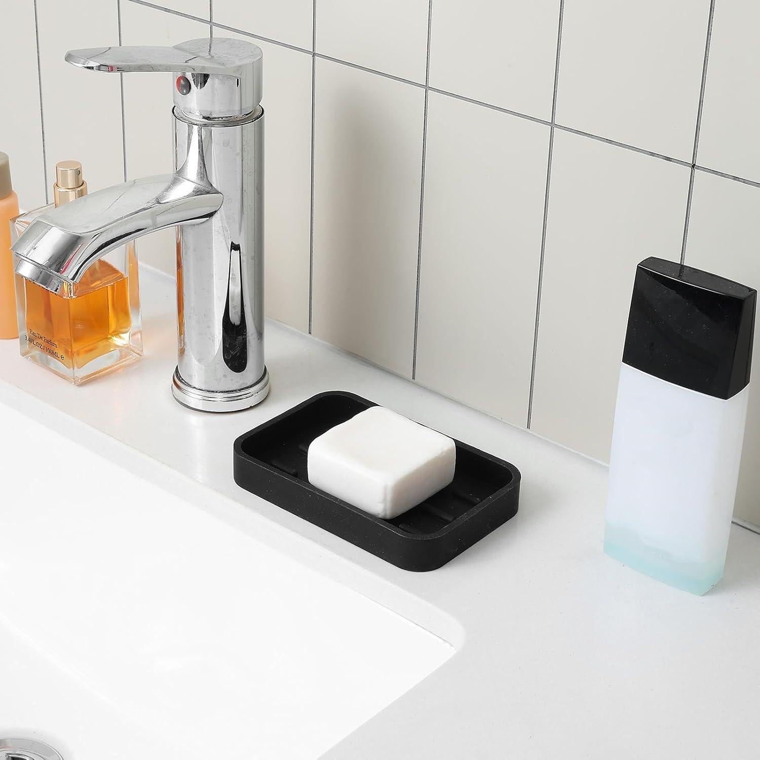 Bandeja Organizadora de Fregadero Silicona MicoYang 12.4x8.1cm Negra