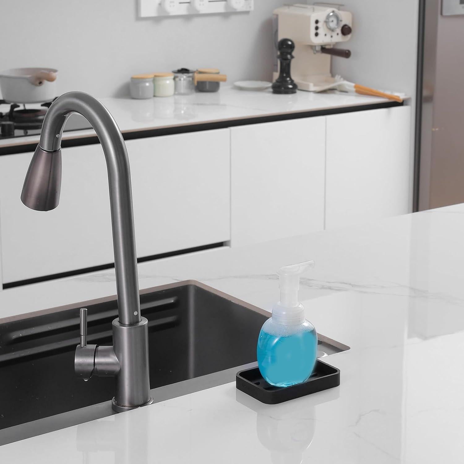 Bandeja Organizadora de Fregadero Silicona MicoYang 12.4x8.1cm Negra