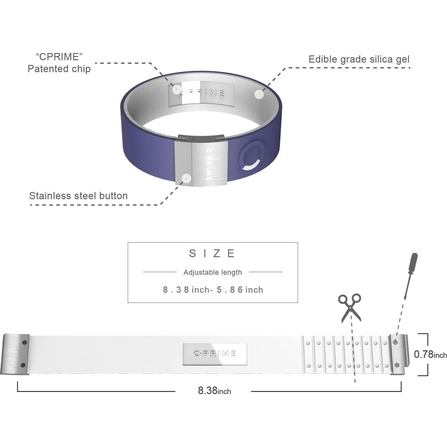 Pulsera Deportiva cPRIME NEO Broadline Azul 21.34 cm Ajustable